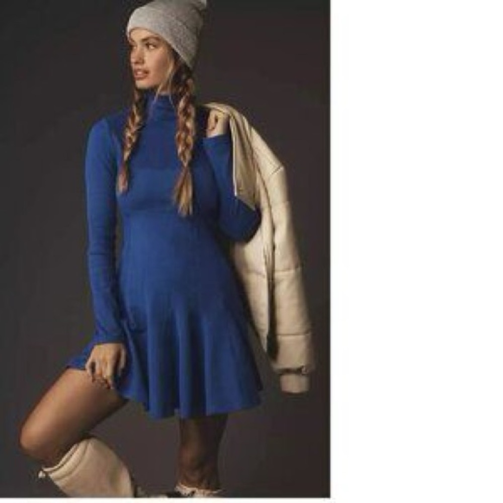 Daily Practice by Anthropologie Long-Sleeve Mini‎ Swing Dress Size M